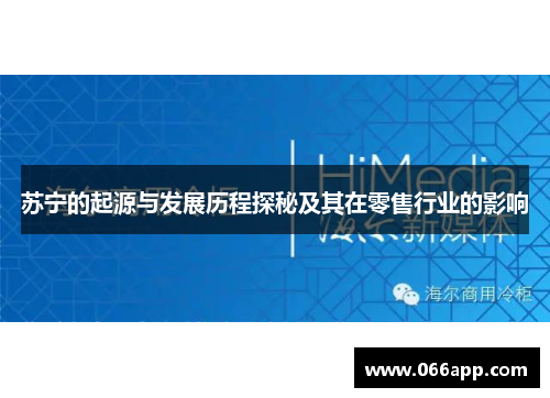 苏宁的起源与发展历程探秘及其在零售行业的影响